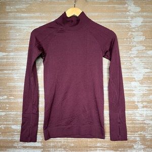 lululemon athletica Burgundy Long Sleeve Top